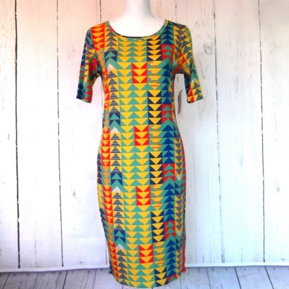 NWT Colorful LulaRoe Julia Medium - Picture 2 of 8